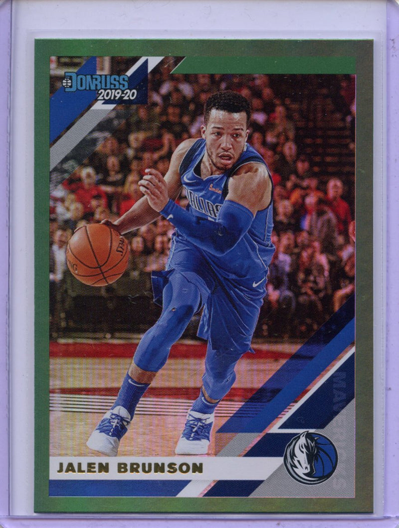 2019-20 Panini Donruss Jalen Brunson Green Flood