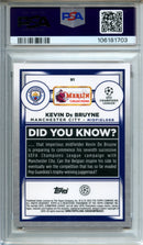 2022-23 Topps Merlin UEFA Club Competitions Kevin De Bruyne Red Refractor 6/10