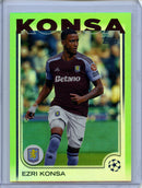 2024-25 Topps UEFA Club Competitions Ezri Konsa Neon Green Inferno 100/199