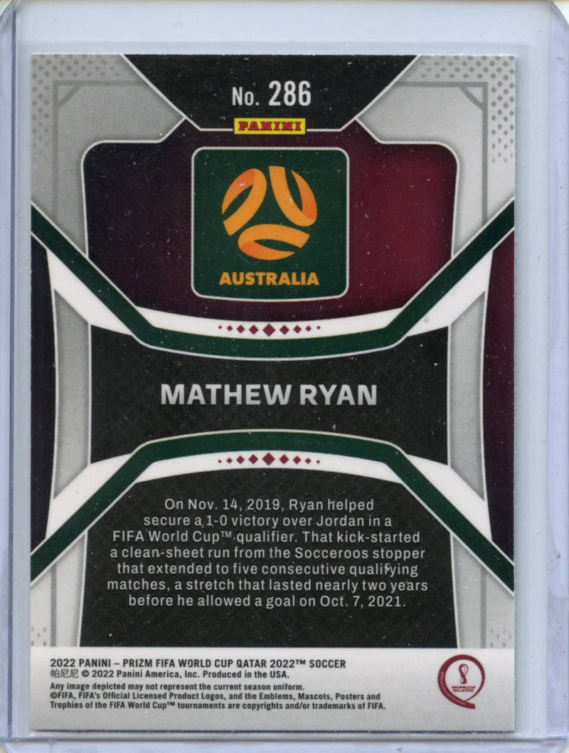 2022 Panini Prizm FIFA World Cup Qatar Mathew Ryan