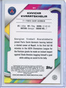 2024-25 Topps Finest UEFA Khvicha Kvaratskhelia Rose Gold Mini Diamond 13/50