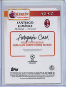 2024-25 Topps Merlin UEFA Club Comps Santiago Gimenez Autograph