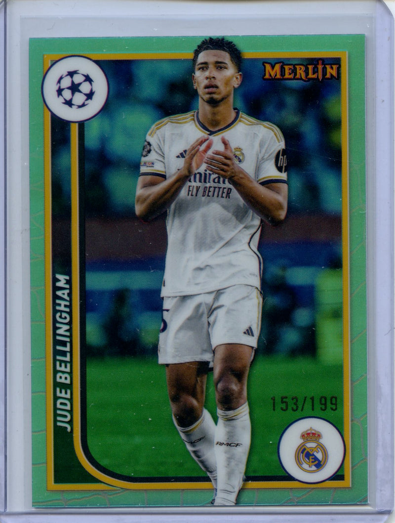 2023-24 Topps Merlin UEFA Jude Bellingham Aqua 153/199