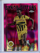2024-25 Topps Chrome UEFA Club Comps Jamie Bynoe-Gittens Pink 109/250