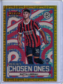2024-25 Topps Merlin UEFA Club Comps Mattia Liberali Merlin’s Chosen One Gold Mojo 3/50