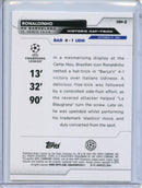 2023-24 Topps UEFA CC Ronaldinho Historic Hat Tricks