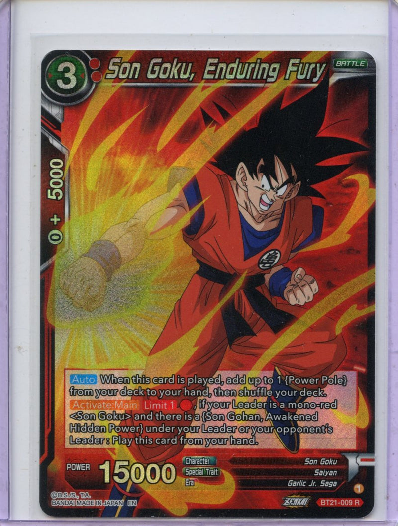 Son Goku, Enduring Fury - Wild Resurgence BT21-009 R Foil