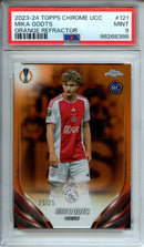 2023-24 Topps UEFA Chrome Club Competitions Mika Godts Orange 25/25
