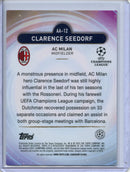 2024-25 Topps Merlin UEFA Club Comps Clarence Seedorf Ageless Alchemy Gold Mojo 20/50