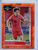 2025-26 Donruss Road to FIFA World Cup Kang-in Lee Optic Orange Ice 34/99