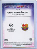 2024-25 Topps Chrome Sapphire UEFA Club Comps Unai Hernández Wonderkids
