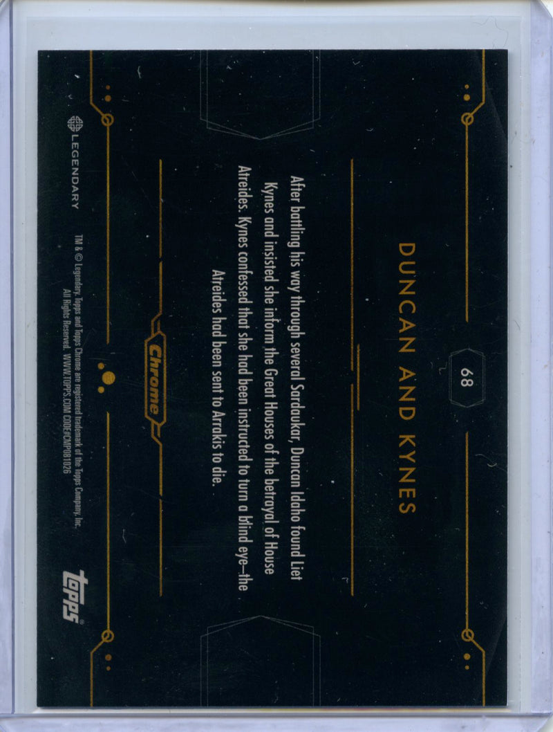 2024 Topps Dune Chrome Ducan And Kynes Bene Gesserit Purple & Blue 58/199