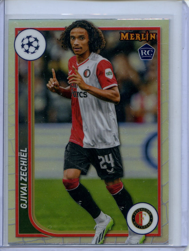 2023-24 Topps Merlin UEFA Gjivai Zechiel Refractor