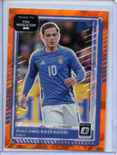 2025-26 Donruss Road to FIFA World Cup Giacomo Raspadori Optic Orange Ice 27/99