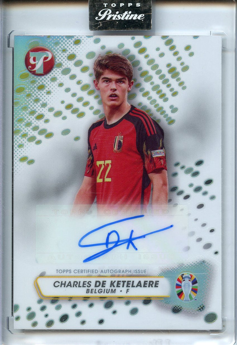 2023-24 Topps Pristine Road To Euro Charles De Ketelaere Pristine Autographs