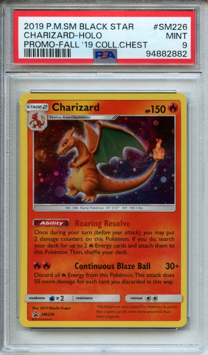 2019 Pokemon Sun & Moon Promo Fall Collectors Chest Holo Charizard