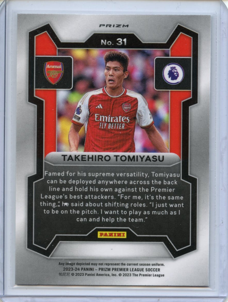 2023-24 Prizm Premier League Takehiro Tomiyasu Breakaway Prizm