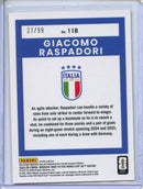 2025-26 Donruss Road to FIFA World Cup Giacomo Raspadori Optic Orange Ice 27/99
