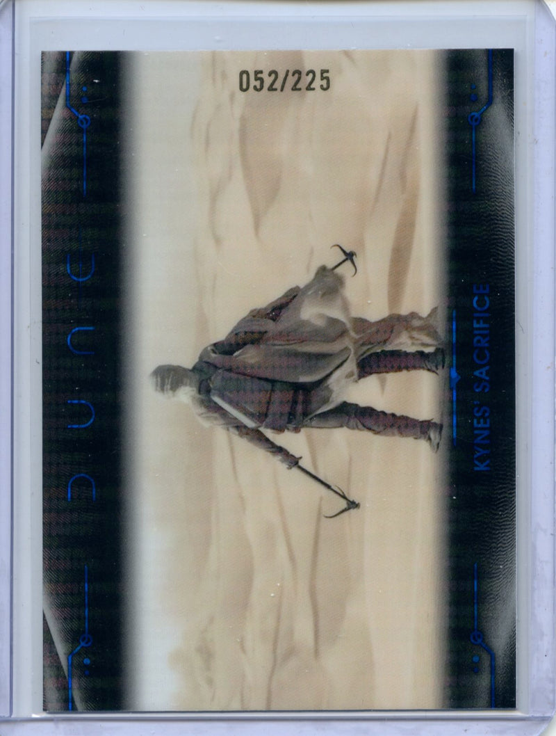 2024 Topps Dune Chrome Kynes' Sacrifice Blue Sonar 52/225