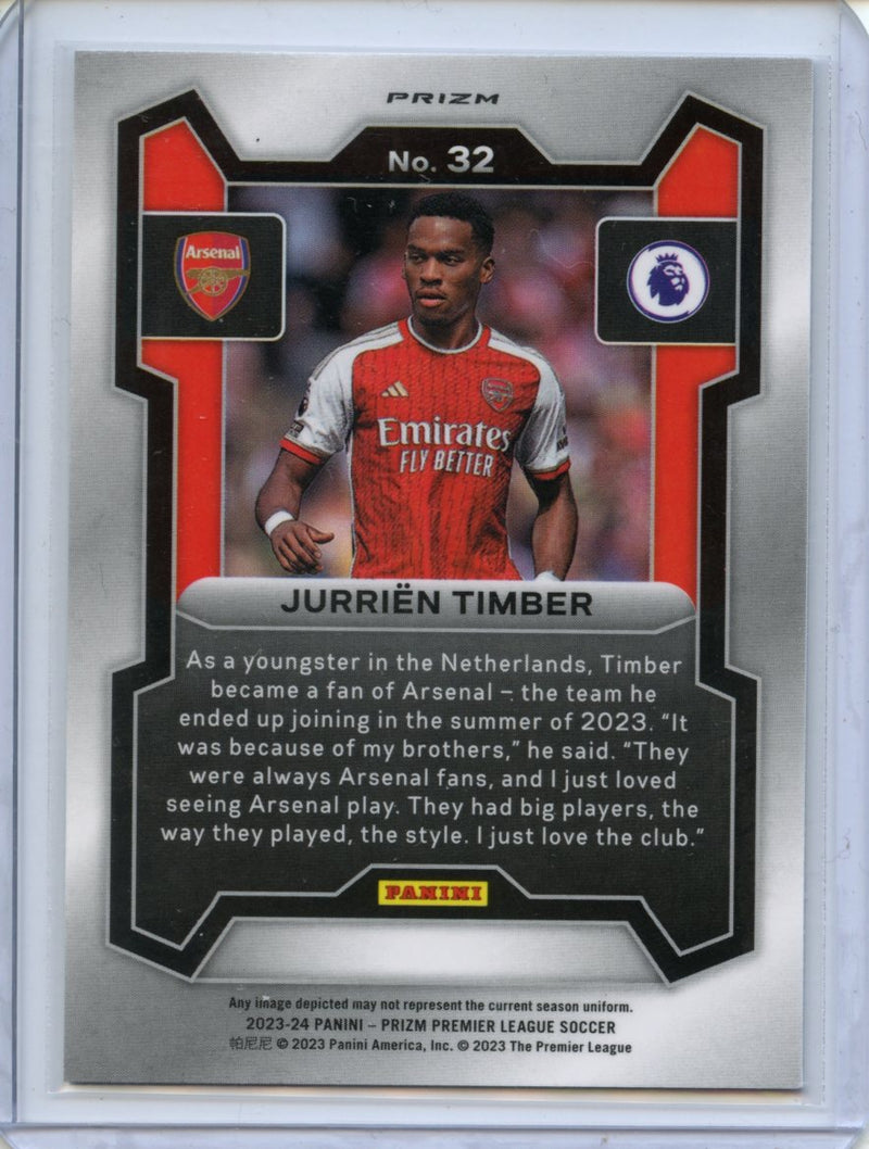 2023-24 Prizm Premier League Jurrien Timber Breakaway Prizm