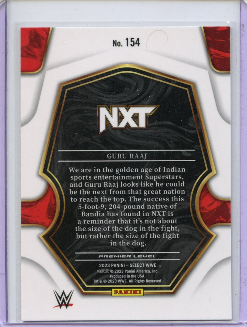2023 Panini Select WWE Guru Raaj Premier Level
