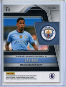 2024-25 Panini Prizm Premier League Savinho Blue Shimmer Autograph