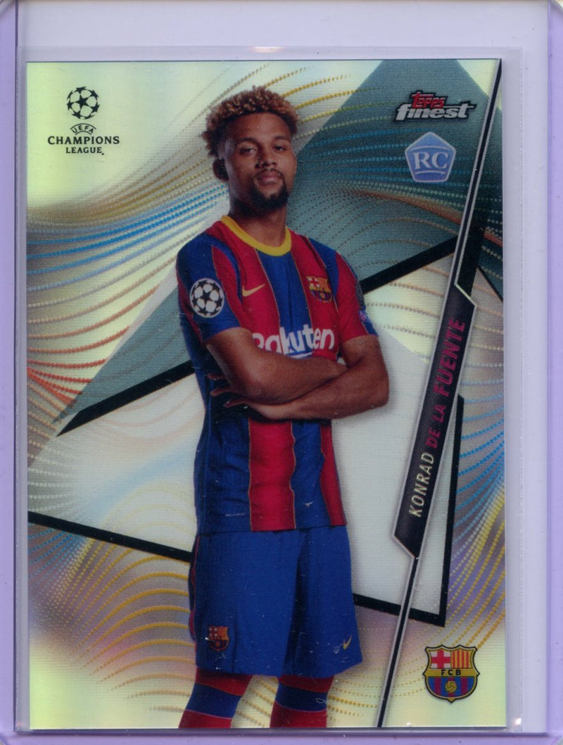 2020-21 Topps Finest UEFA Champions League Konrad De La Fuente Refractor