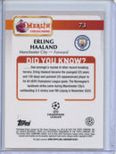 2024-25 Topps Merlin UEFA Club Comps Erling Haaland Green 59/99