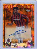 2024-25 Topps Chrome Sapphire UEFA Club Comps Ruud Gullit Orange Autograph 17/25