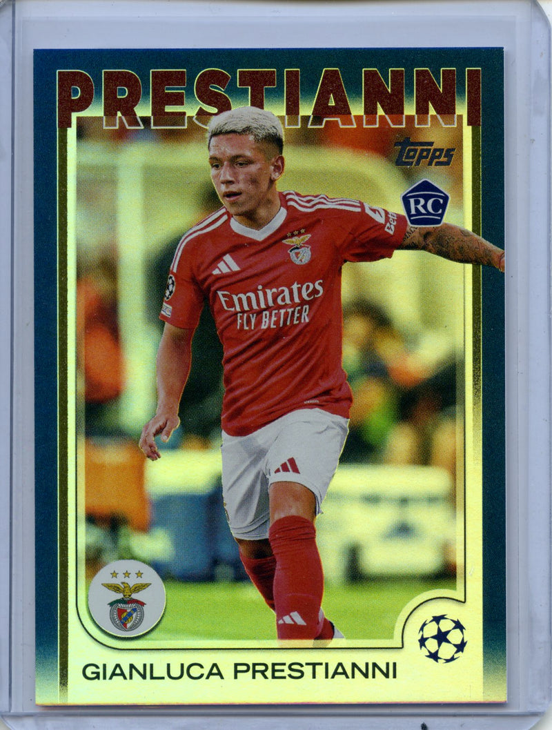 2024-25 Topps UEFA Club Competitions Gianluca Prestianni Navy Blue 236/275