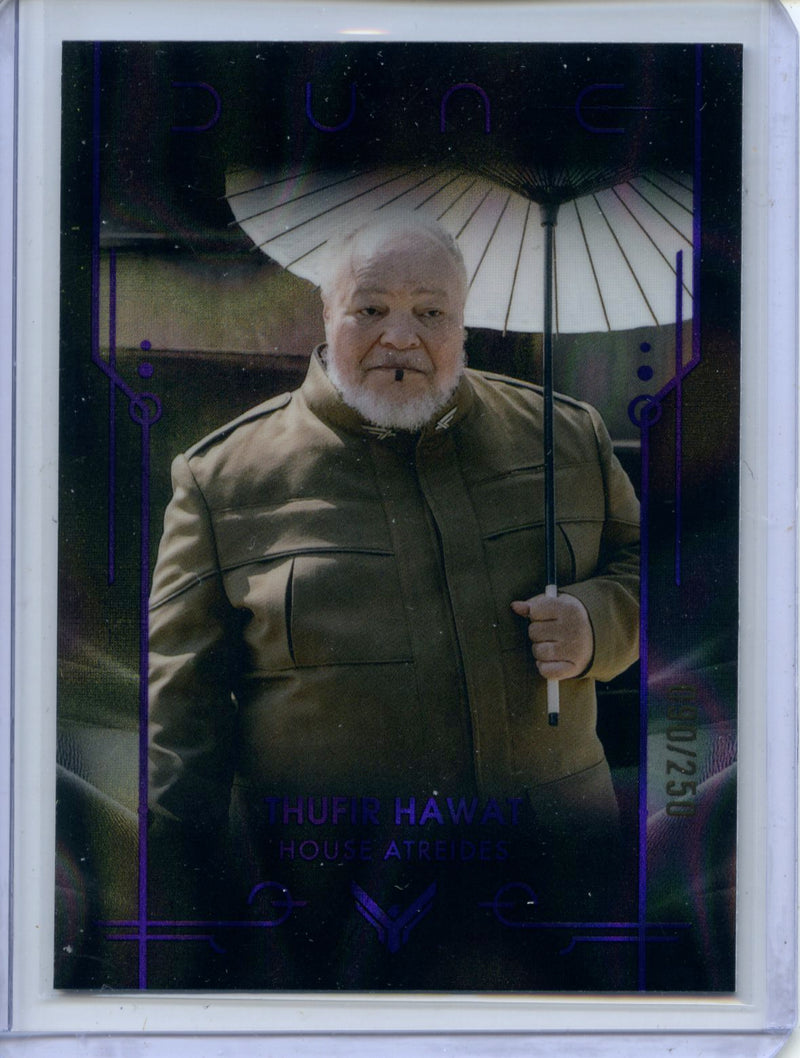 2024 Topps Dune Chrome Thufi Hawat Purple Lava 90/250