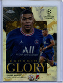 2021-22 Topps Chrome UEFA CL Kylian Mbappe Chasing Glory