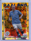 2024-25 Topps Chrome Sapphire UEFA Club Comps Erling Haaland Gold 47/50