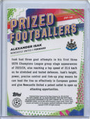 2023-24 Topps Finest UEFA Club Competitions Alexander Isak Prized Footballers PF-14