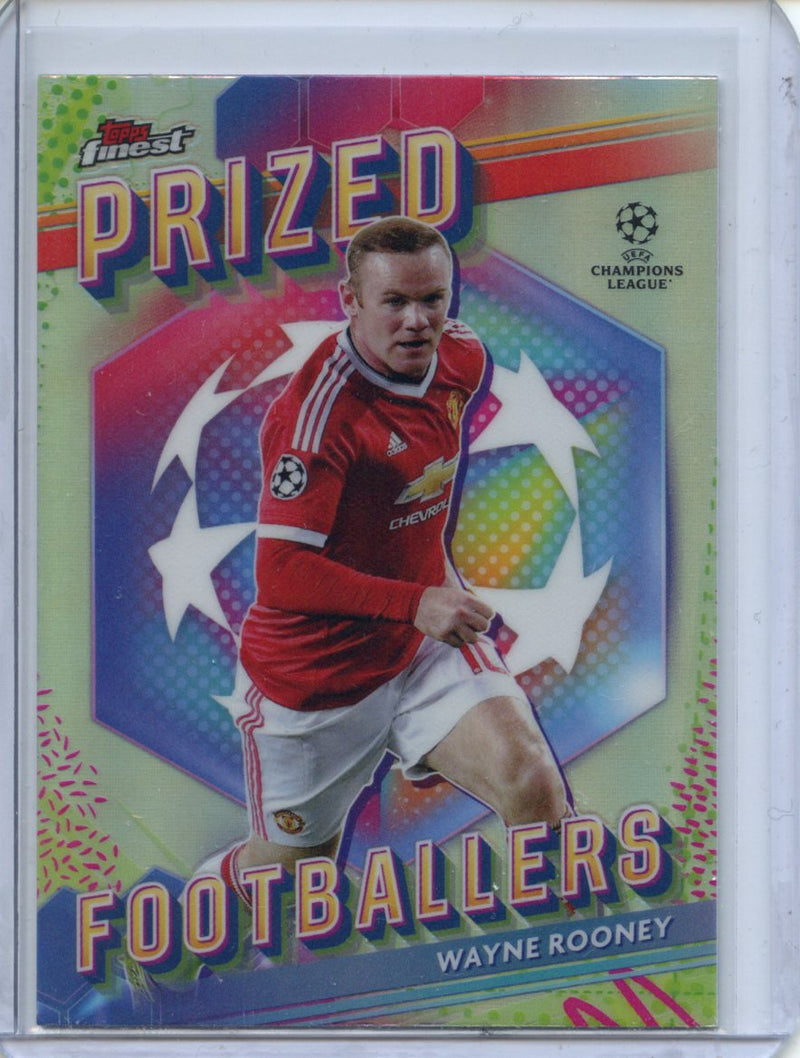 2023-24 Topps Finest UEFA Club Competitions Wayne Rooney Prized Footballers PF-17