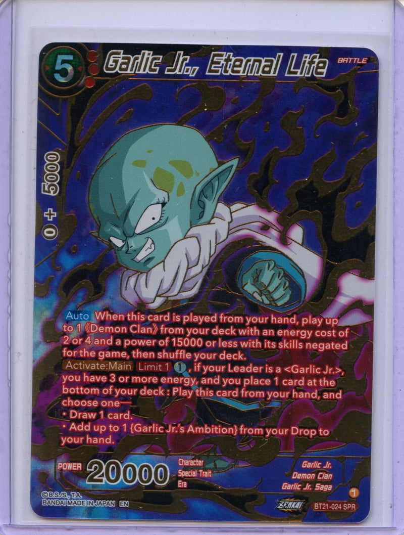 Garlic Jr., Eternal Life - Wild Resurgence BT21-024 SR Foil (ALT ART)