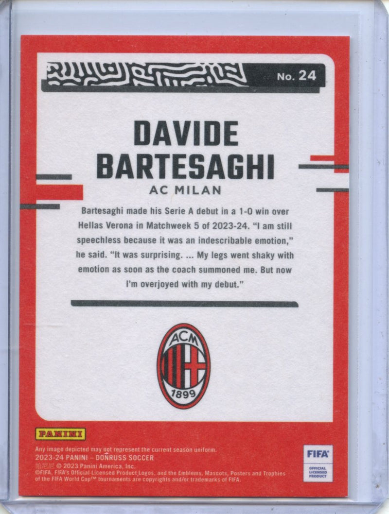 2023-24 Donruss FIFA Davide Bartesaghi The Rookies Silver