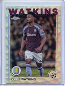 2024-25 Topps Chrome UEFA Club Comps Ollie Watkins Wave