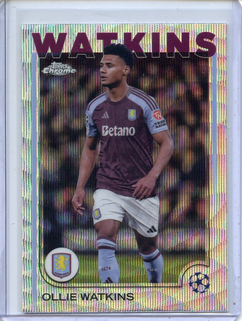 2024-25 Topps Chrome UEFA Club Comps Ollie Watkins Wave