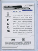 2023-24 Topps UEFA CC Lionel Messi Historic Hat Tricks