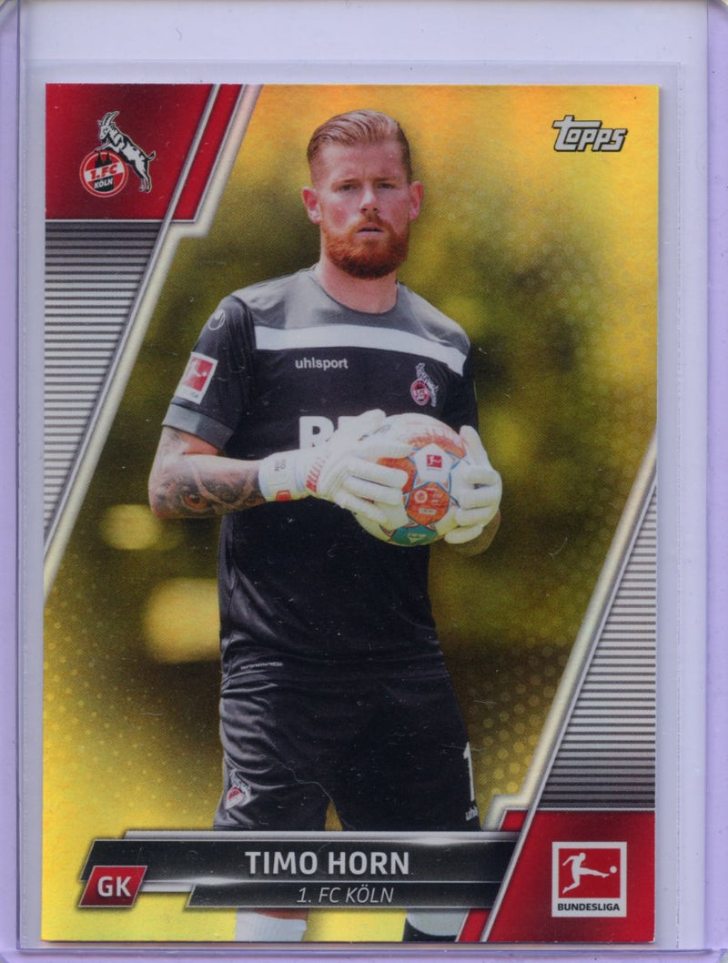 2021-22 Topps Bundesliga Soccer Timo Horn Gold Foil 36/50