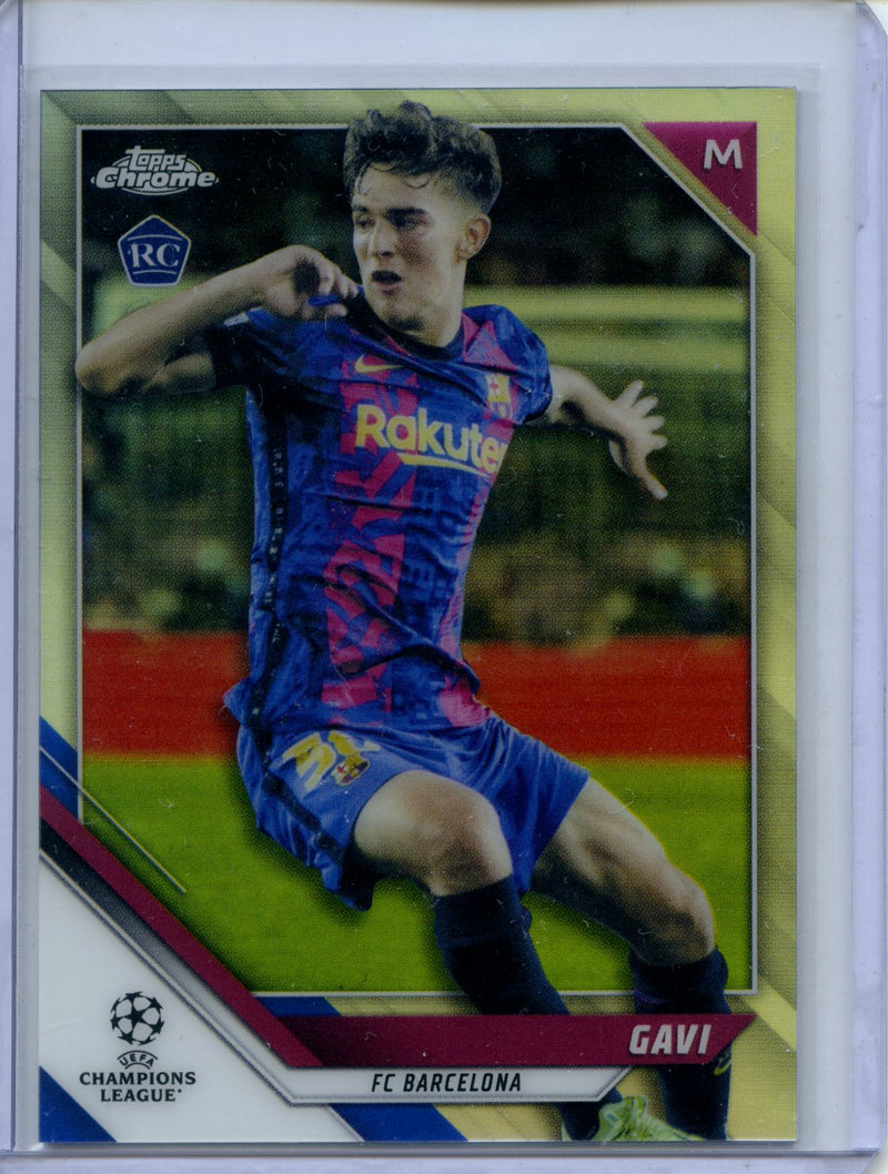 2021-22 Topps Chrome UEFA Champions League Gavi Refractor
