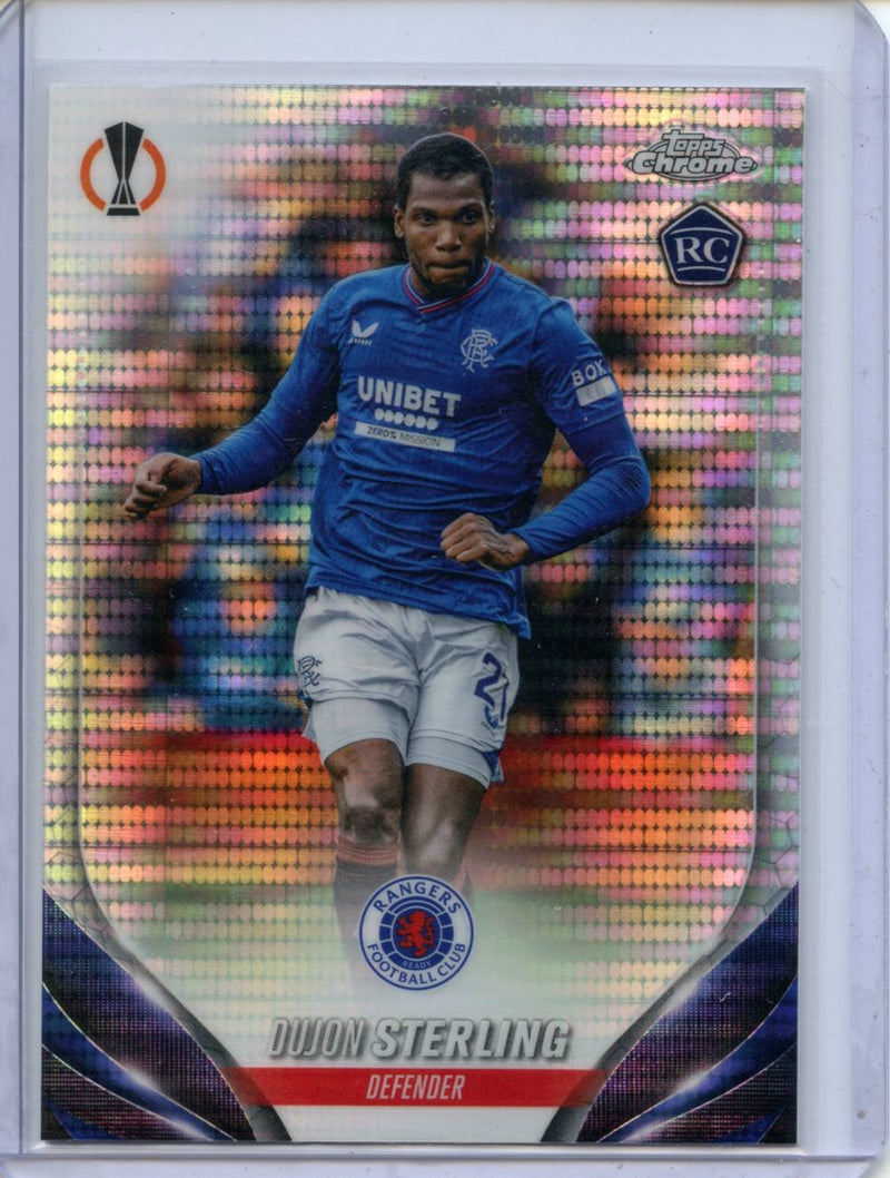 2023-24 Topps Chrome UEFA Dujon Sterling Pulsar Refractor