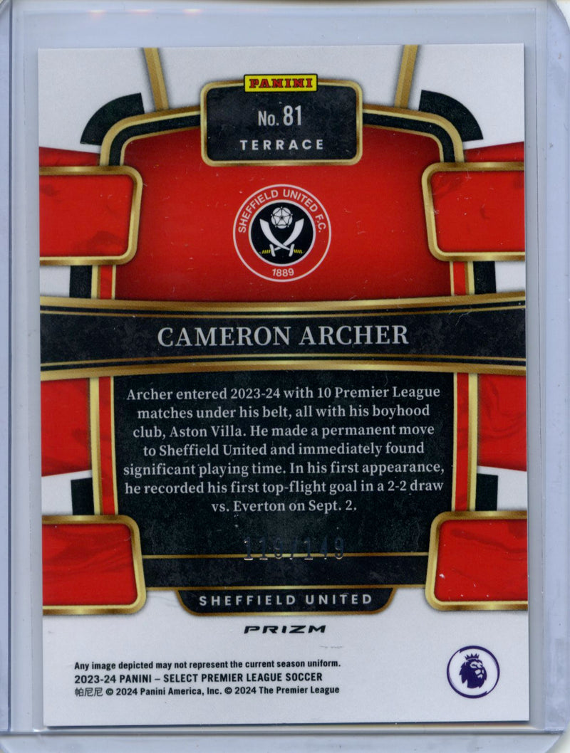 2023-24 Select Premier League Cameron Archer Terrace Purple 119/149
