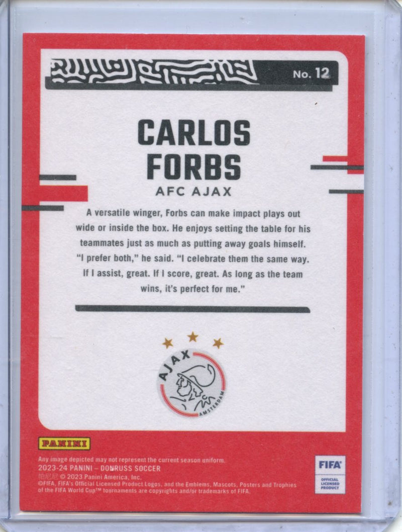 2023-24 Donruss FIFA Carlos Forbs The Rookies