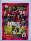 2024-25 Topps Merlin UEFA Club Comps Rafael Leao Pink Atomic 7/125