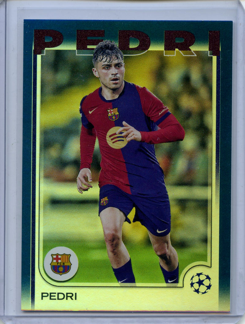 2024-25 Topps UEFA Club Competitions Pedri Navy Blue 177/275