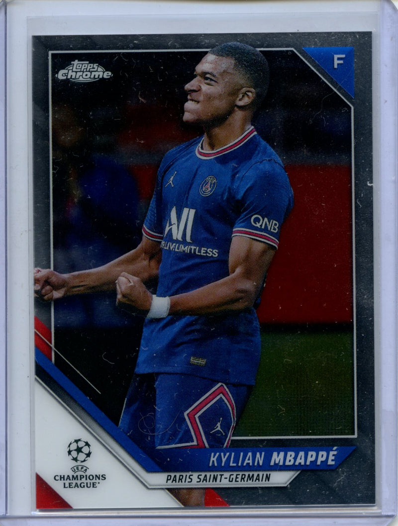 2021-22 Topps Chrome UEFA CL Kylian Mbappe