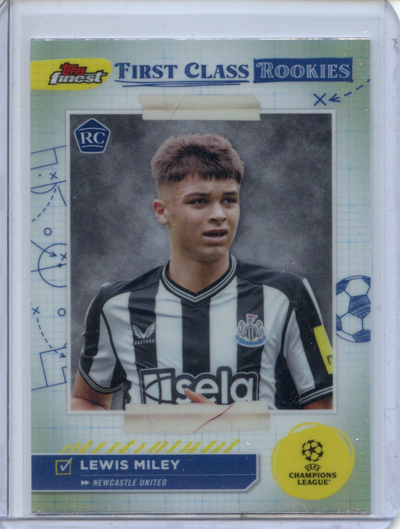 2023-24 Topps Finest UEFA Club Competitions First Class Rookies Lewis Miley