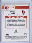 2024-25 Topps Merlin UEFA Club Comps Rafael Leao Pink Atomic 7/125